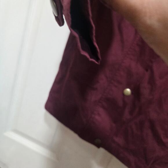 LA Hearts Burgundy Utility Hooded Jacket Women’s Size S - Picture 9 of 10